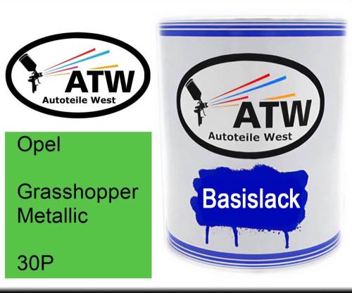 Opel, Grasshopper Metallic, 30P: 1L Lackdose, von ATW Autoteile West.